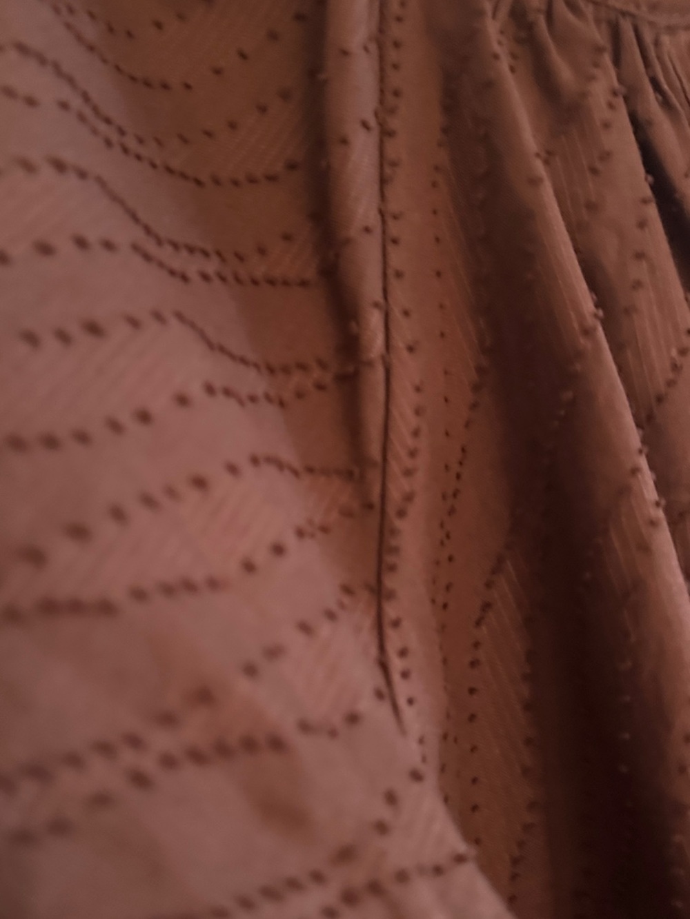NWOT attached LOFT cocoa-colored cotton top - Picture 2 of 5